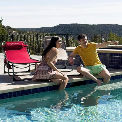 KingCamp Folding Outdoor Chaise Lounge