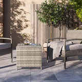 VINGLI Outdoor Side Table with Storage - Photo 3