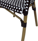 Christopher Knight Home Cecil Bistro Chairs, Black + White + Wood Print - Photo 7
