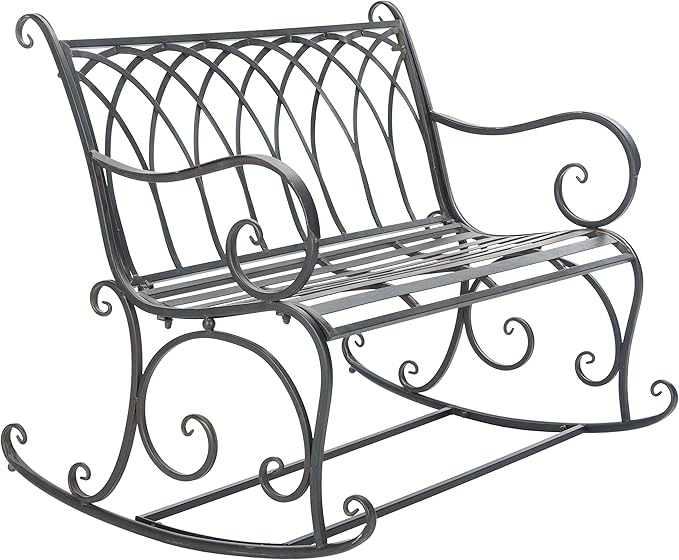 Safavieh PAT5021A Outdoor Collection Ressi Pearl White Rock Bench