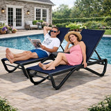 Kozyard Outdoor Chaise Lounge Chair, Full Aluminum Frame, Adjustable Reclining Patio Lounger for Poolside - Photo 7
