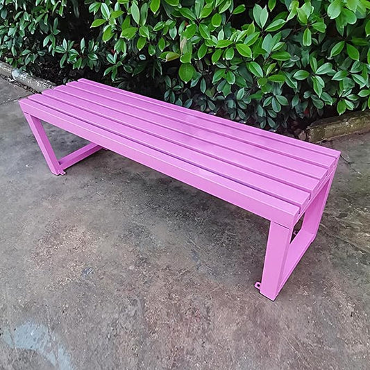 Patio Metal Bench, Garden Benches for Outdoors, Porch Furniture for Outside Park, Picnic, Yard, Front Porch Backyard Outside Decor(K,150cm/59in)