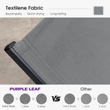 PURPLE LEAF Outdoor Chaise Lounge Chairs Set Recliner Adjustable Chair with Wheels and Table for Poolside Beach Patio - Photo 5