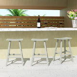 WestinTrends Malibu Malibu 29 Inch High Backless Seat Bar Stools (Set of 3), Sand - Photo 2