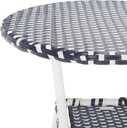 SAFAVIEH Outdoor Collection California Navy/Navy Bistro Table (Fully Assembled)