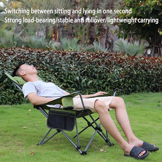 Generic Lounge Chair Adjustable Position Folding Camping Cot - Photo 6