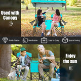 S AFSTAR Double Camping Chair w/Shade Canopy - Photo 5