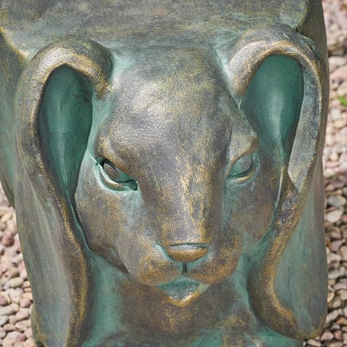 Garden Stool, Plant Stool or Rabbit Table for Garden, Front Porch, Patio, Outside, Indoor, Lightweight Concrete - Photo 5