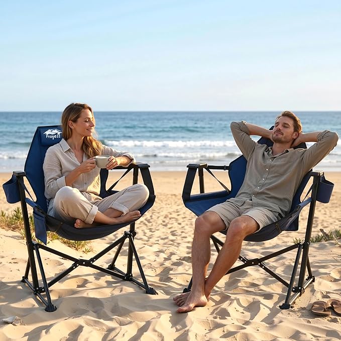 Portable Hammock Camping Chair with Adjustable Back, Folding Hammock Chair Supports 330lbs, Camping Swing Chair for Adults, Camping Hammock Chair for Lawn, Concerts, Backyard, Stargazer