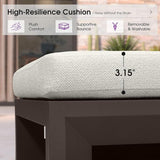 PURPLE LEAF Outdoor Chaise Lounge 2 in 1 Design Reclining Lounger Chair with Cushion Deluxe Aluminum Oversize Pool - Photo 7
