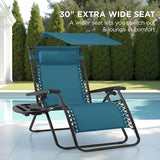 Best Choice Products 30” Wide Folding Zero Gravity Outdoor Recliner Patio Lounge Chair w/Adjustable Canopy Shade - Photo 3