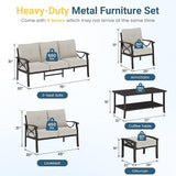 RoyalCraft Outdoor Patio Furniture Set, 9 Seats Outdoor Patio Set with 4" Thick Cushion - Photo 2