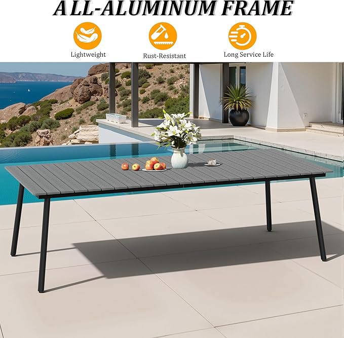 95" Patio Outdoor Dining Table for 8-10 - Photo 4