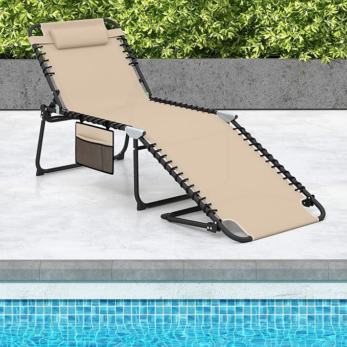 GYMAX Lounge Chair for Outside - Photo 9