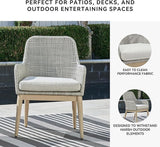 Signature Design by Ashley Seton Creek Cottage Nuvella Weather Resistant Fabric Outdoor Dining Arm Chair with Cushion - Photo 5