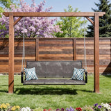 Heavy Duty Porch Swing Outdoor, 900LBS Capacity Textilene Hanging Bench Swing Chair with Extended Chains - Photo 6