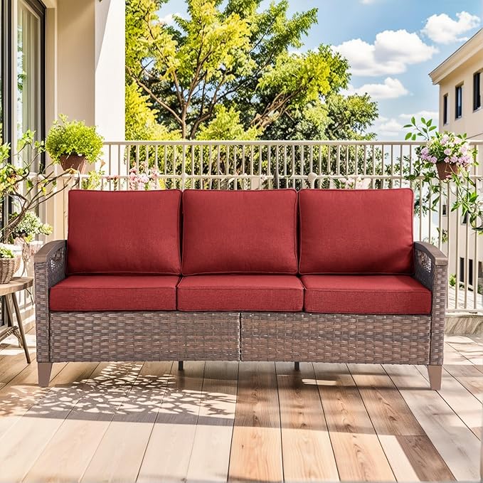 Luxury Outdoor Swivel Rocker Patio Chairs Set of 4 - Heavy Duty 4 Piece Patio Furniture Set All Weather Wicker Glider - Photo 8