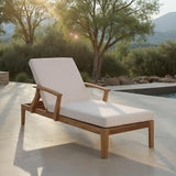 SAFAVIEH Couture Outdoor Patio Furniture Collection - Martinique Chaise Lounge Chair - Photo 2