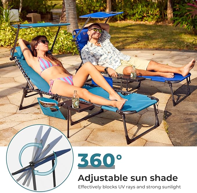 FUNDANGO 4 in 1 Tanning Chair with Face Hole - Photo 4