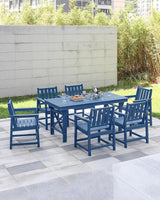 Patio Dining Chair Set of 2, HDPE Outdoor Dining Chair, Ergonomic HDPE Dining Chairs with Deep Seating - Photo 3