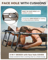KingCamp 2 Pack Tanning Chair with Face Hole - Photo 3