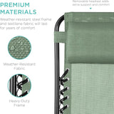 Best Choice Products Set of 2 Adjustable Steel Mesh Zero Gravity Lounge Chair Recliners w/Pillows and Cup Holder Trays - Photo 7