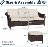 Outdoor Sectional Couch Set - Photo 2
