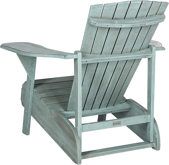 Safavieh Outdoor Collection Mopani Adirondack Chair, Beach House Blue