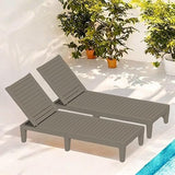 YITAHOME Patio Lounge Chair Set of 4, Outdoor Chaise Lounge with 5-Position Backrest - Photo 9