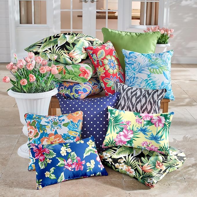 BrylaneHome Tufted Chair Cushion - 18" L x 17" W x 3" H - Patio & Outdoor - Patio & Outdoor - Water - Photo 4