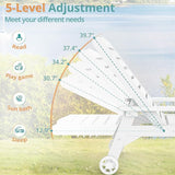 LUE BONA Lounge Chair Outdoor, HDPS Chaise Lounge Outdoor with Wheels - Photo 4