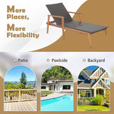 Tangkula Patio Lounge Chair, 4-Position Adjustable Recliner with Fully Flat Position - Photo 9