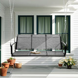 Textilene 3 Seat Hanging Swing, 5.2FT Patio Bench Swing - Photo 2