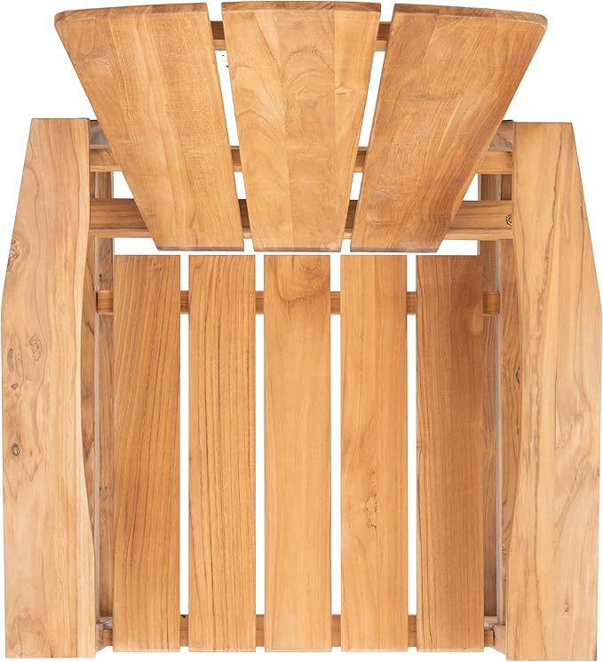 Safavieh Couture Patio San Juan Natural Brazilian Teak Wood Outdoor Adirondack Chair