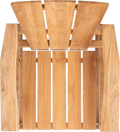 Safavieh Couture Patio San Juan Natural Brazilian Teak Wood Outdoor Adirondack Chair
