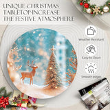21" H Metal Side Table, Unique Christmas Tabletop with Metal Frame - Photo 5