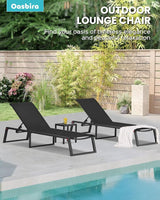 Aluminum Chaise Lounge Outdoor Set of 2 - Photo 6