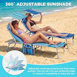 #WEJOY 3 in 1 Tanning Chair with Face Hole & Canopy - Photo 3