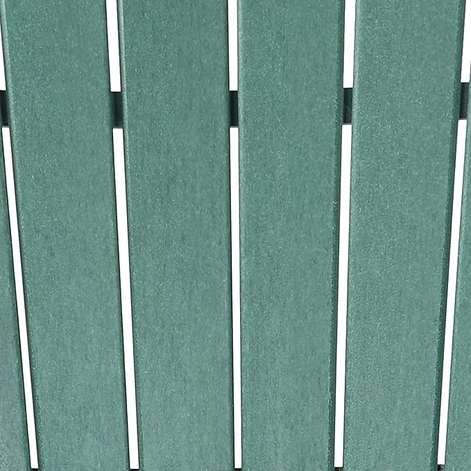 Sunnydaze All-Weather Upright Adirondack Chair - for Patio or Yard - 300-Pound Capacity - 38.25-Inch - Green