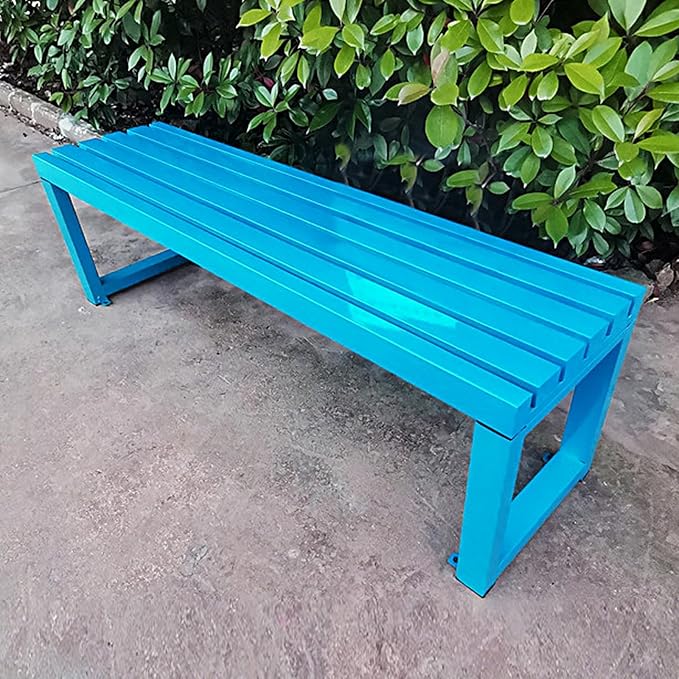 Patio Metal Bench, Garden Benches for Outdoors, Porch Furniture for Outside Park, Picnic, Yard, Front Porch Backyard Outside Decor(I,120cm/47.2in)