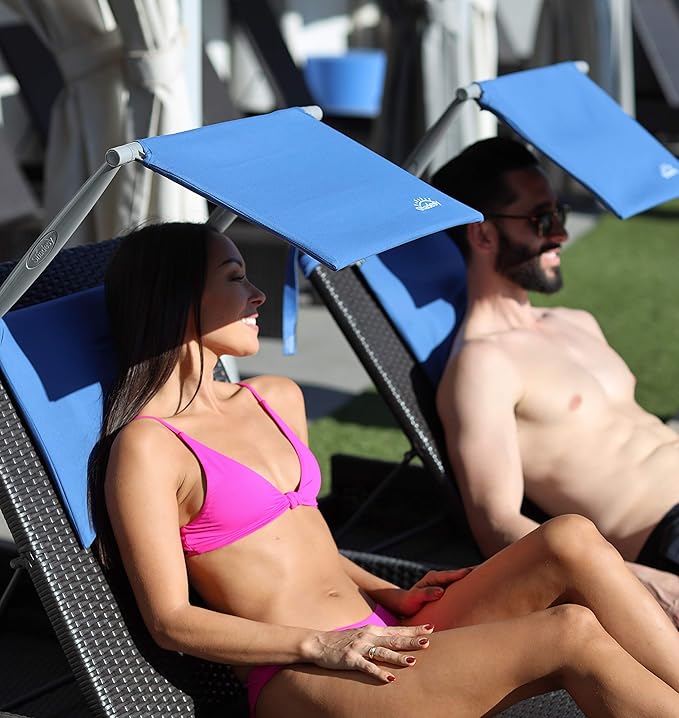 SHADESY-1 Blue Lightweight Portable Lounge Chair Outdoor Sunshade (Sunshade ONLY Chair NOT Included) - Photo 5