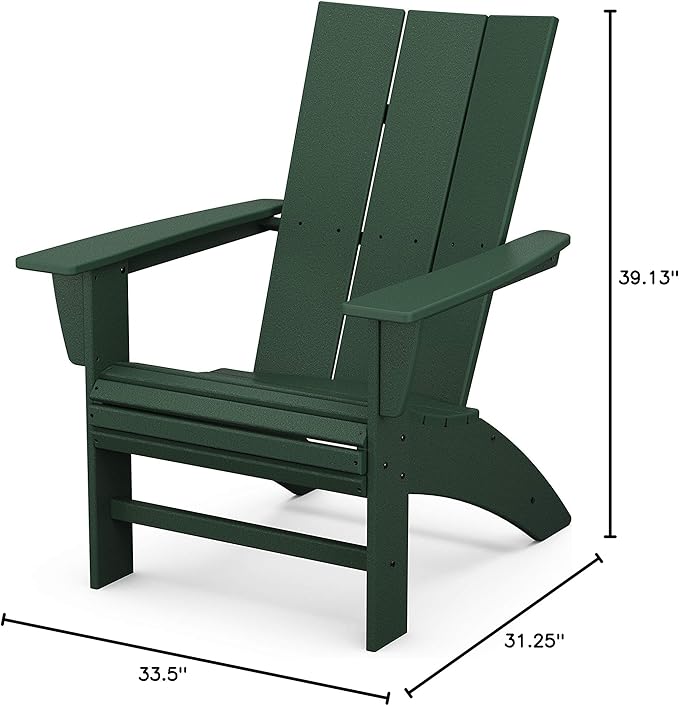 POLYWOOD Modern Curveback Adirondack Chair