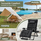 Homall Oversized Zero Gravity Chair, Set of 2 Recliner Lounge Chair with Removable Soft Cushion and Cup Holder - Photo 7