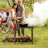 Anbte Folding Grill Table, Aluminum Camping Table Adjustable Height Max 27.5" Picnic Table Outdoor Table, Lightweight - Photo 7