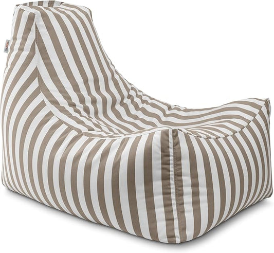 Jaxx Juniper Chaise Lounge, Taupe Striped
