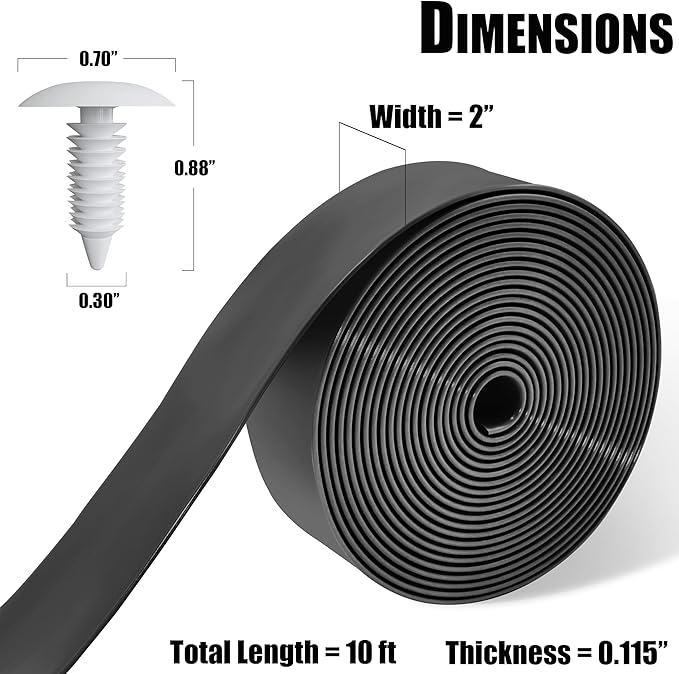 Vinyl Straps for Patio Chair Repair Kit 2'' Wide 10 Ft Long Replacement Straps + 10 Free Rivets for Outdoor Lawn - Photo 2