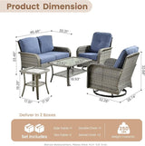 HOOOWOOO Patio Furniture Set, 5 Pieces Outdoor Conversation Set - Photo 6