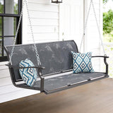 Heavy Duty Porch Swing Outdoor, 900LBS Capacity Textilene Hanging Bench Swing Chair with Extended Chains - Photo 1