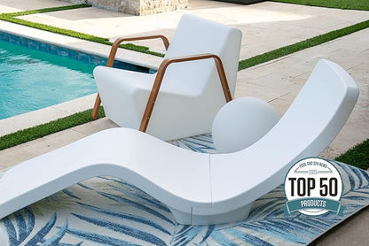 Chaise Pool Lounger | Ultra-Comfortable Waterproof Pool & Patio Chase Lounge Chair for Outdoors | Up to 9" of Water, UV & Fade Resistant, Made in USA, Easy Tool-Free Assembly