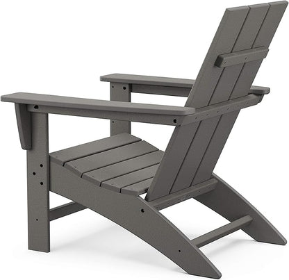 POLYWOOD Modern 3-Piece Adirondack Chair Set with End Table